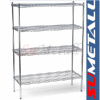 Wire shelving