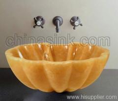 Honey Onyx Bathroom Washbasin