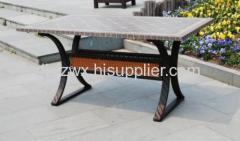 Plastic stone table