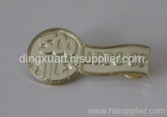 Stamped pin without enamel