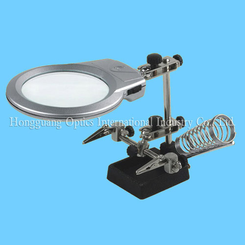 auxiliary clip magnifier with LED illumination