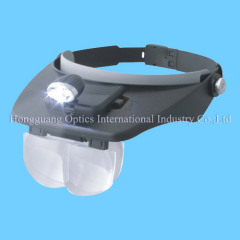 good head magnifier with led light