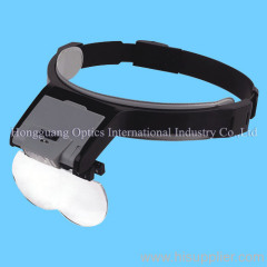 head magnifier with light