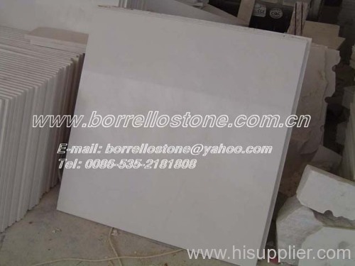 pure white marble tiles