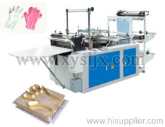 Computer disposable plastic glove machine