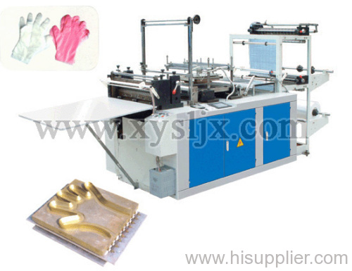 Computer disposable plastic glove machine