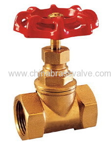 Brass stop valve