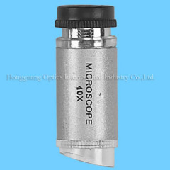 40x mini pocket microscope