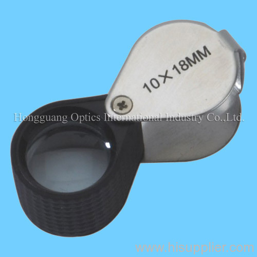 silver metal magnifier