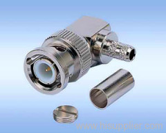 bnc female 90 degree plug jack connector