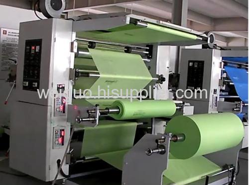 2 colors non woven roll flexo printing machine