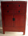 Old red cabinet