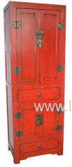 Ancient red closet