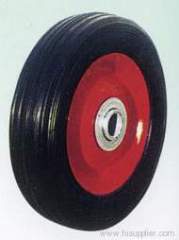 Solid rubber wheel