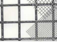 electro galvanized crimp steel fence