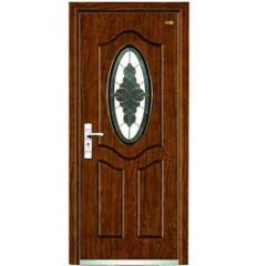 Interior glass wooden door