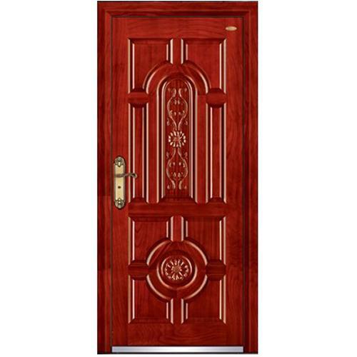 solid wood steel door