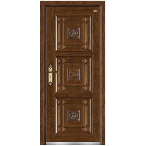 solid wood steel door