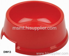 red plastic bowl
