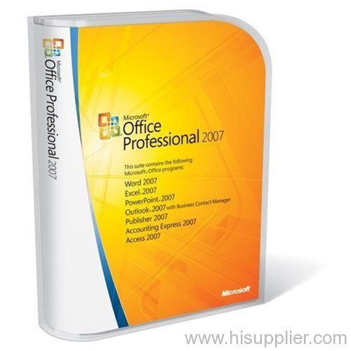 microsoft office 2007 professional retial box