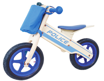 Woody police bicycle