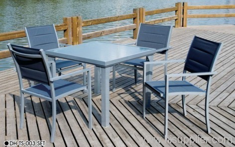 textilene chairs and table set