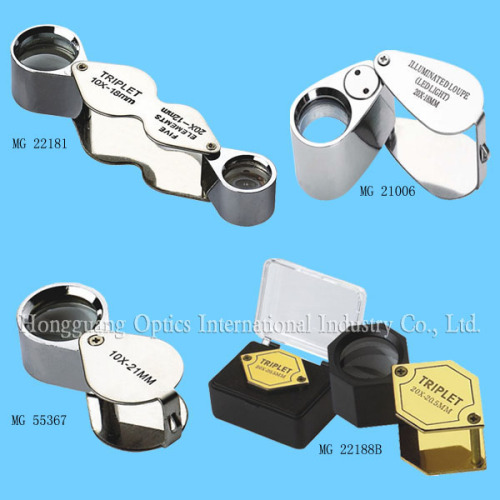 Silver color jewelry magnifier