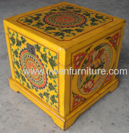 Antique reproduction tibet trunk