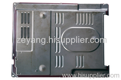 rear plate of the gas stove