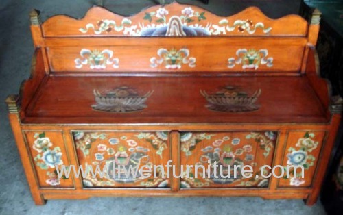Tibet antique painted furniture