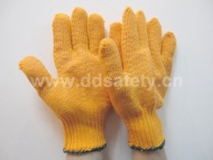 knitted with Pvc glove