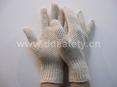 knitted with Pvc glove