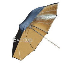 black & gold photo umbrella reflector