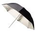 black silver umbrella reflector