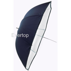 Rubber black backed white studio umbrella