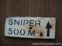 wooden signs