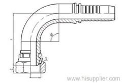 90°female fitting