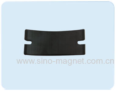 Sintered hard ferrite magnet of small rings