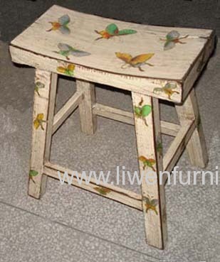 old furniture painting stool