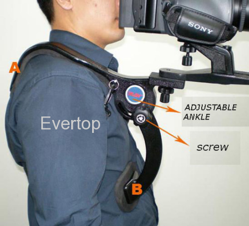 camera shoulder pad support