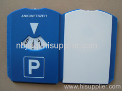 plastic parking disc