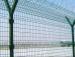 galvanized welded mesh fence with barbed wires