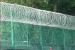 galvanized welded mesh fence with barbed wires