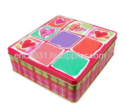 small square tin