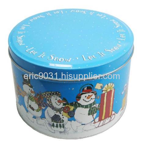 round cookie tin