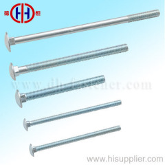 Yellow Zinc Plated Carriage bolt