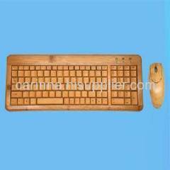 Bamboo Keyboard And Mouse Combo