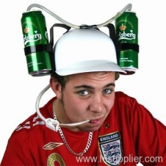 thirst aid beer helmet