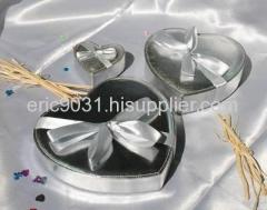 silver heart gift box