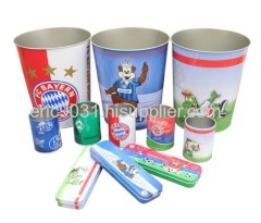 tapered waste bins, pencil tins